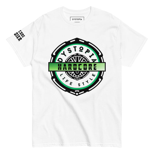 Hardcore Stamp | Green T-shirt - Light - Premium T-shirt from Dystopia - Just €24.99! Shop now at Dystopia